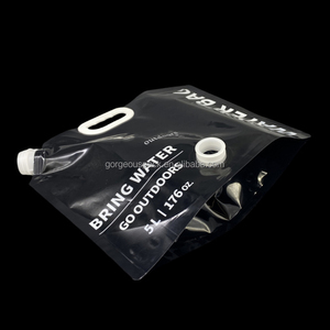 Bolsa de succión personalizada Doypack de 2l 3l de gran capacidad con boquilla y asa, bolsas con boquilla vertical para envasado de agua para cristales de coche - Product Image 4