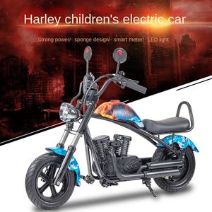 Motocicleta eléctrica Harley de juguete para niños, tres sensores de carga todoterreno de acero para coche, batería de litio, locomotora, <span class=keywords><strong>Scooter</strong></span> de juego - Product Image 2