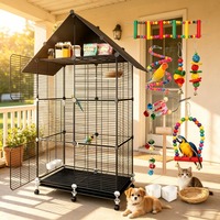 En gros, Cage à oiseaux en fil métallique peu encombrante, Cage à oiseaux arbre, Cage à oiseaux en fil métallique, Cage à oiseaux en treillis métallique, Cage à oiseaux en panneaux de fil métallique