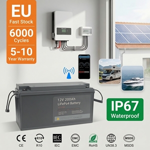 Eu 12V Energy Storage Battery 24V 48V 100ah 200Ah 300Ah 314Ah Lithium Iron Phosphate LifePo4 Battery With 100A 200A 300A BMS - Product Image 1