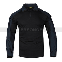 Emersongear Vente en gros et revente : Ensemble de combat tactique bleu marine (T-shirt et pantalon)