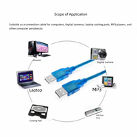 OEM USB 2.0 USB 2.0 Stecker-zu-Stecker Kabel mit Magnetring Anti-Interferenz-Verlängerungskabel für PC, Drucker, Maus, Tastatur