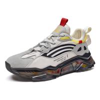 Chaussures de sport pour hommes confortables en TPU pour la gym, le volley-ball et le basketball, blanches et noires, respirantes avec doublure en mesh