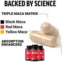 Extractos de Maca Roja, Amarilla y Negra OEM, Suplementos Herbales para la Salud Reproductiva y el Equilibrio Hormonal, Cápsulas de Raíz de Maca al por Mayor