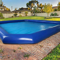 Piscine gonflable rectangulaire profonde en PVC personnalisable YIBEI, colorée pour l'été, pour enfants et adultes