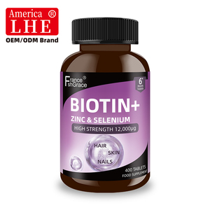 Comprimés de biotine, zinc et sélénium Shecome de haute qualité pour améliorer la santé des cheveux, de la peau et des ongles chez les adultes – Complément de biotine+ pour la santé - Product Image 1