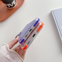 Étui de téléphone magnétique antichoc à double couleur avec design dégradé antidérapant A55 A56 A36 A26 pour Samsung S25 S25Ultra Housse de protection