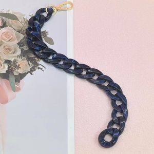 カラフルなアクリルチェーンストラップゴールドフック付きハンドバッグ用おしゃれなDIYバッグアクセサリー財布交換用複数シェード - Product Image 5