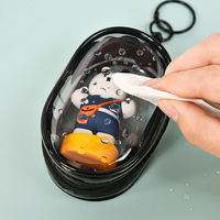 Bolsa protectora personalizada Pop Mart para muñecas de PVC, diseño Nendoroid, con forma de dumpling, para exhibición de muñecas de caja sorpresa, mini bolsa para muñecas.