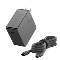 Alimentation électrique de voyage mondiale 65W Cypress PD3.0 avec prises interchangeables pour les États-Unis, le Royaume-Uni, l'Australie, l'UE, 4 prises amovibles