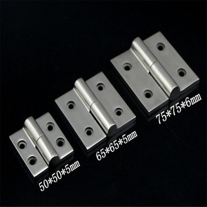 Bisagra de Acero Inoxidable para Muebles 50x50x5mm 65x65x5mm 75x75x6mm, Bisagra Desmontable de Montaje Superficial Antioxidante para Puertas de Gabinete - Product Image 1