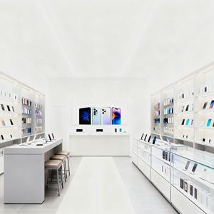 เคสโทรศัพท์มือถือแท็บเล็ตตู้โชว์อุปกรณ์เสริมห้างสรรพสินค้าเรียบง่ายผนังซ่อมโทรศัพท์มือถือตู้โชว์โทรศัพท์ที่มีกำแพงสลัก - Product Image 6