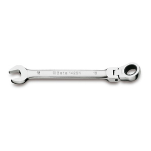 <b>Set</b> of 9 Beta 142SN/SC9 swivel <b>ratchet</b> combination <b>wrenches</b> in holder, 8-19mm (9pcs) - Product Image 2