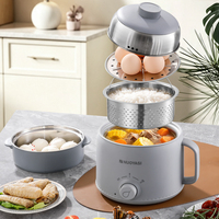Casserole électrique multifonction avec revêtement antiadhésif double couche en titane et cuiseur à riz électrique domestique