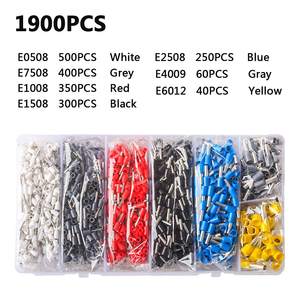 Kit de 1900 cosses à sertir pour ingénierie chimique, 0,5-12 mm (12-24 AWG), connecteurs de fils isolés en plastique, pour bricolage - Product Image 1