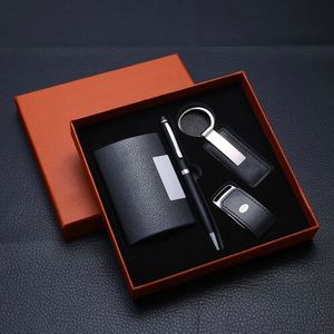 Ensemble USB en cuir, porte-cartes de visite, porte-clés, produit de bureau promotionnel imprimé par transfert thermique pour cadeaux de bienvenue d'entreprise - Product Image 5