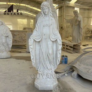 QUYANG extérieur <span class=keywords><strong>église</strong></span> <span class=keywords><strong>catholique</strong></span> taille réelle sculpté à la main pierre blanche marbre mère vierge marie Statue moules à vendre - Product Image 6
