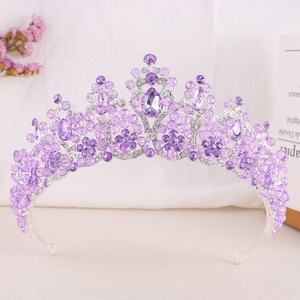 Gemstones Wedding <strong>Tiara</strong> Luxurious <strong>Royal</strong> <strong>Blue</strong> Red Enamel Green Queen Champion Bridal Crown <strong>Tiara</strong> - Product Image 6