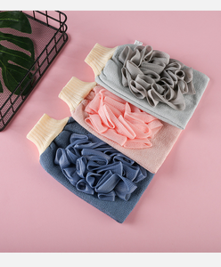 Un côté est un chiffon confortable l'autre côté est un chiffon de bain pour enlever la peau morte pour le gant exfoliant de bain - Product Image 1