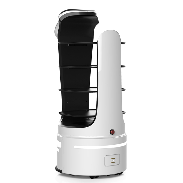 Customized Programmable Commercial Outdoor Food Delivery Service Robot for Restaurant Hotel Hospital