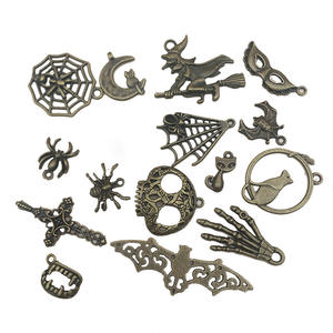 Pendentif Halloween explosif alliage bricolage accessoires pendentif Bracelet en Bronze ancien - Product Image 4