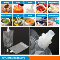 Machine de remplissage et de bouchage automatique pour sachets préremplis à bec verseur (Doypack, Stand-up Bag) de sauce chocolat-cacao-noisette