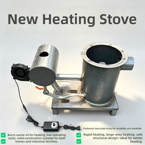 Poêle à Huile Usagée Automatique Portable avec Brûleur en Fer <span class=keywords><strong>pour</strong></span> Atelier, <span class=keywords><strong>Garage</strong></span> et Cuisson Extérieure - Product Image 4
