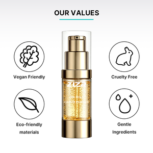 Suero Facial Instantáneo Natural de Marca Privada, Antiarrugas, Hidratante, Nutritivo, Blanqueador, Cuidado de la Piel, Colágeno, 24k, Caviar, Oro - Product Image 3