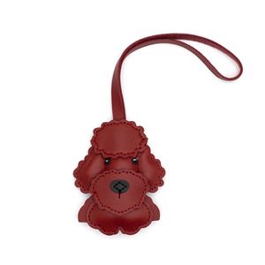 Cute PU Leather Dog Keychain HandBag Pendants <b>Bag</b> <b>Charms</b> Decoration Gift for Women Animal Ornament Car Keychain - Product Image 5