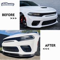 Lèvre avant en PP pour Dodge Charger Widebody 2020-2023, garniture extérieure de pare-chocs style sport