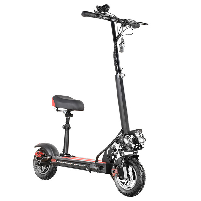 FW-025 Hot Sale 10 Inches Tire Electric Bike Scooters Double Disc Brake Electric Adult Scooter with Seat