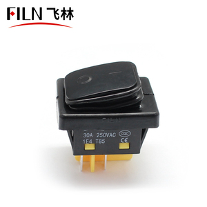 FILN Factory Outlet KCD4 saklar <span class=keywords><strong>Rocker</strong></span>, berbentuk perahu tahan air 30A arus tinggi 4-Pin dengan lampu LED - Product Image 6