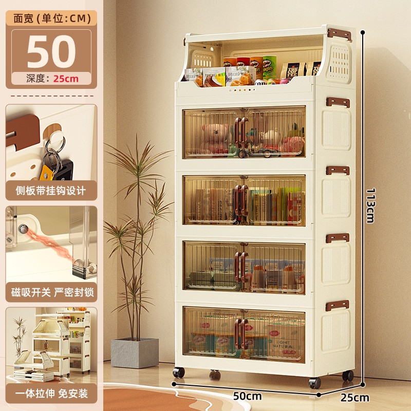 Five layers [4 cabinets, 1 shelf]