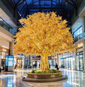 Arbre artificiel de <span class=keywords><strong>grande</strong></span> taille de type banian simulé, arbre à souhaits, pour hôtel, intérieur et extérieur, paysage biomimétique, plantes vertes - Product Image 3