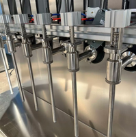 Machine de remplissage multi-têtes à contre-pression pour bière artisanale, bière fraîche, vin mousseux, champagne, bouteilles en verre et canettes