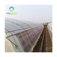 Zng — serre d'usine en plastique à sommet rond, plantation de légumes utilisé en chine, à plusieurs espaces avec systèmes hydroponiques