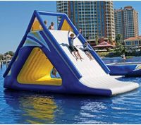 Toboggans aquatiques gonflables pour lac, en PVC, toboggan aquatique flottant gonflable à vendre