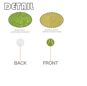 Décorations de cupcakes sur le thème du sport pour les fêtes de bébés, garçons et filles, fournitures de décoration pour fêtes d'enfants - Product Image 2