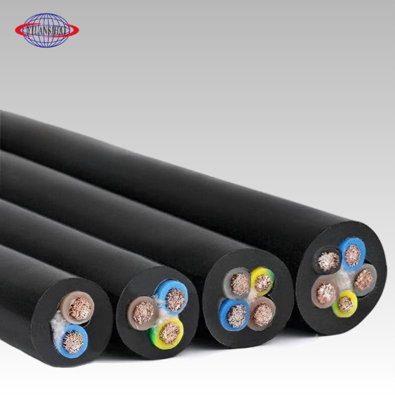 Flexible Stranded Copper Cable PVC Rubber