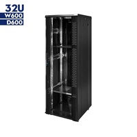 SYNSTRO 32U Armoire de serveur 19 pouces pour centre de données, armoire réseau sur pied 600*600*1600mm en acier laminé à froid SPCC, stock OEM ODM