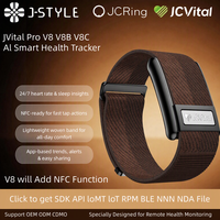 JCVital V8 V8B V8C SDK API OEM ODM Gelang Pintar Penilaian Kualitas Tidur Analisis Efisiensi Data Historis CE FCC Rohs