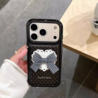 Coque de téléphone mignonne avec nœud papillon, design esthétique et féminin pour iPhone 17 18 Pro Max 16 Pro 15 14 13 11