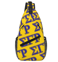 Sigma Gamma Rho Logo Brusttasche, Rucksack, Sport-Reise-Tagesrucksack, individuelle Sorority-Umhängetasche, modisch, lässig, für Damen und Herren
