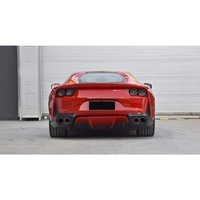 Diffuseur arrière et lèvre de pare-chocs en fibre de carbone sèche de style OEM de haute qualité, adaptés au modèle Ferrari 812 Hardtop