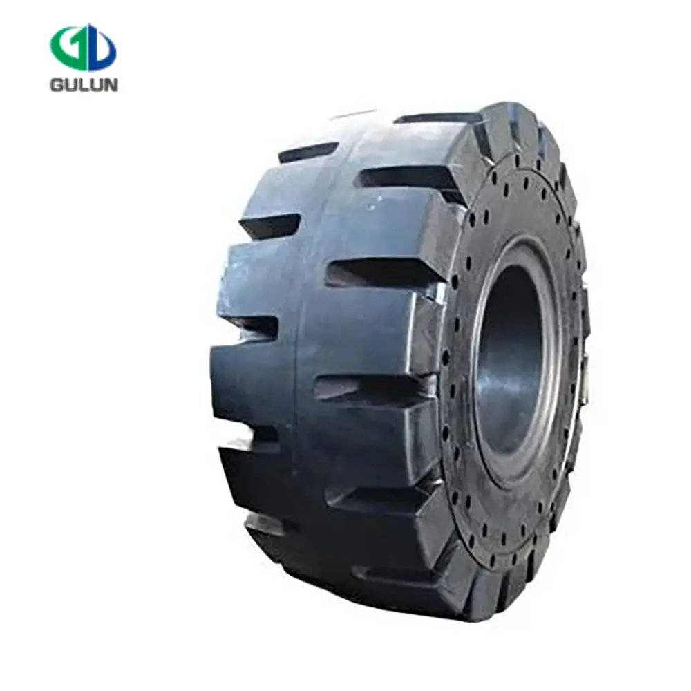 4,00-8 5,00-8 6,50-10 Neumático de goma para carretillas elevadoras de la marca Doublecoin Fabricante de neumáticos sólidos