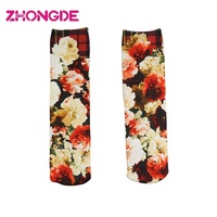 Chaussettes blanches à sublimation Chaussettes jeunes à sublimation vierge Chaussettes en polyester de sport à sublimation vierge