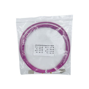 Cable de Conexión de Fibra Óptica LC-LC Multimodo Dúplex OM4 50/125um Erika Violeta 10G 40G 100G, Cable de Red LSZH, Venta al Por Mayor de Fábrica - Product Image 4