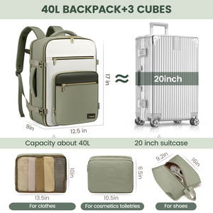 Sac à dos de voyage LOVEVOOK 40L pour femmes et hommes, approuvé par les compagnies aériennes, sac à dos de randonnée et de camping pour les voyages en plein air - Product Image 4