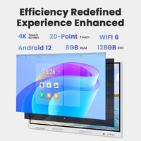 Pizarra Interactiva Inteligente con Pantalla Táctil 4K HD de 86 Pulgadas para Entrenamiento, Escuelas y Empresas, Entrega Inmediata