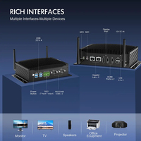 Mini PC de bureau de qualité industrielle, Core I7 sans ventilateur, 2LAN, GPIO, 2COM, SSD+HDD, Win 11, garantie de 3 ans, nouveaux graphismes UHD